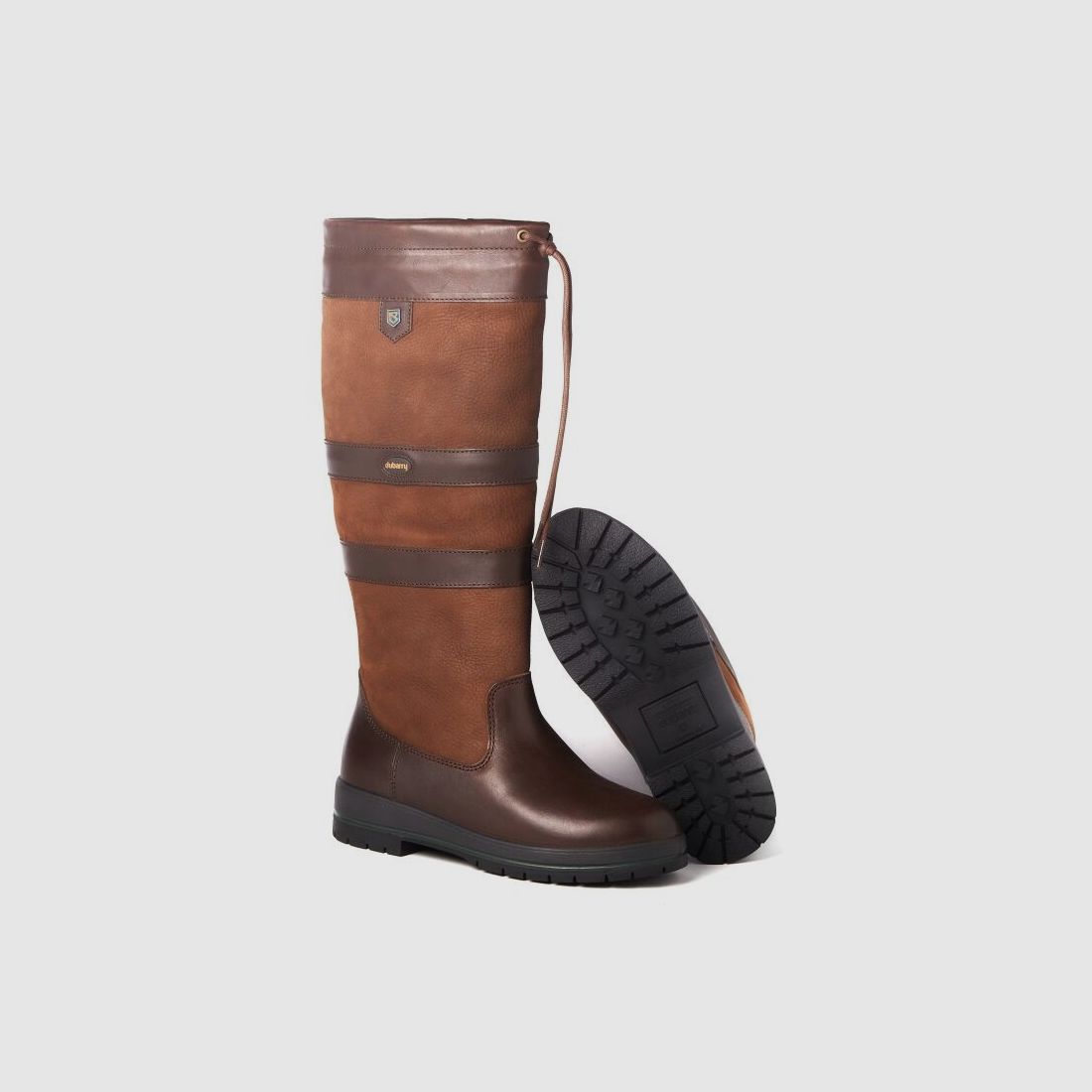 Dubarry Damen Lederstiefel Weit Galway ExtraFit  FB. Walnut