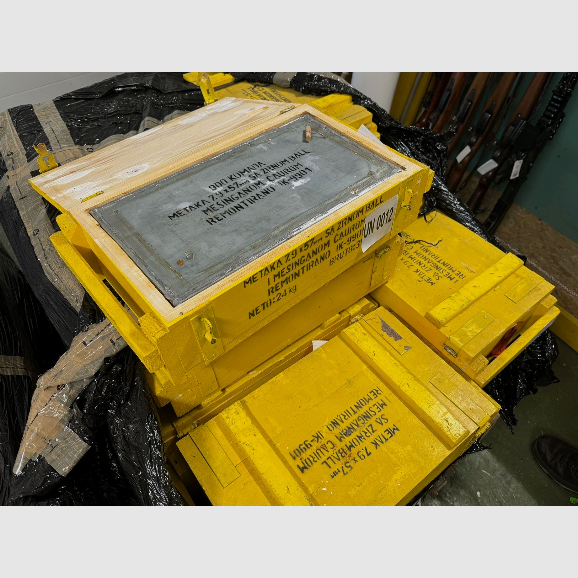 Surplus, 8×57 IS M-49, in Messinghülsen, FMJ 196 gr., in Originalverpackung, kein Postversand, 900 Stk., Bild 1 von 3
