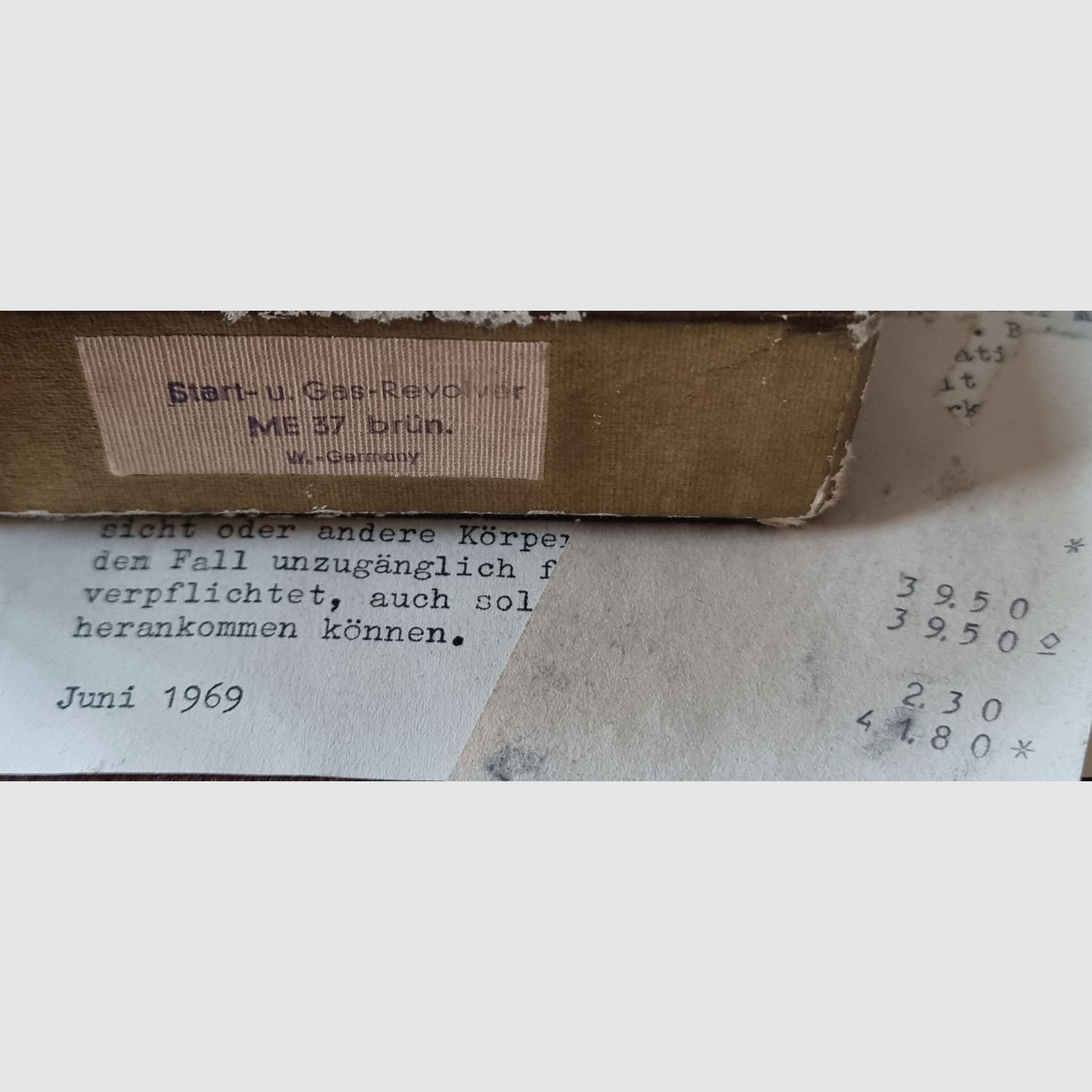 ME 37, blued from 1969, complete with accessories