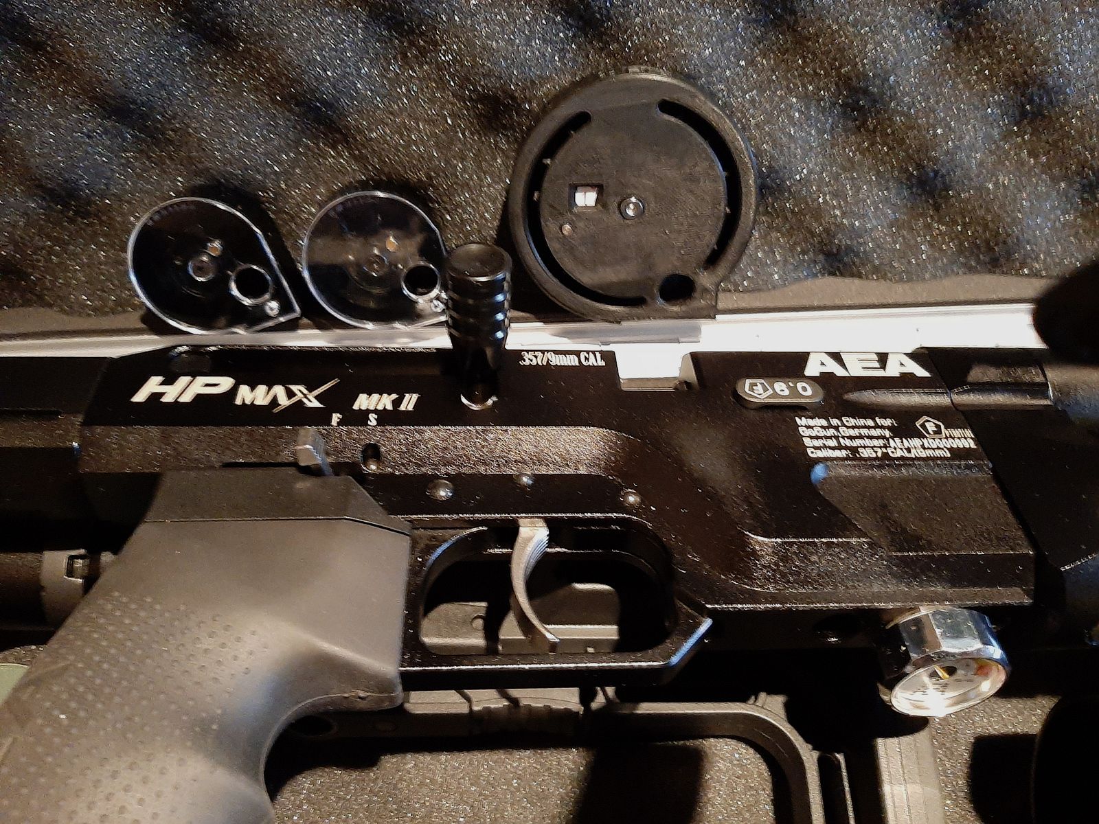 AEA HP MAX 9MM Luftgewehr F Version inkl. Schalldämpfer Pressluftflasche 300 Bar.  Tüf  2030