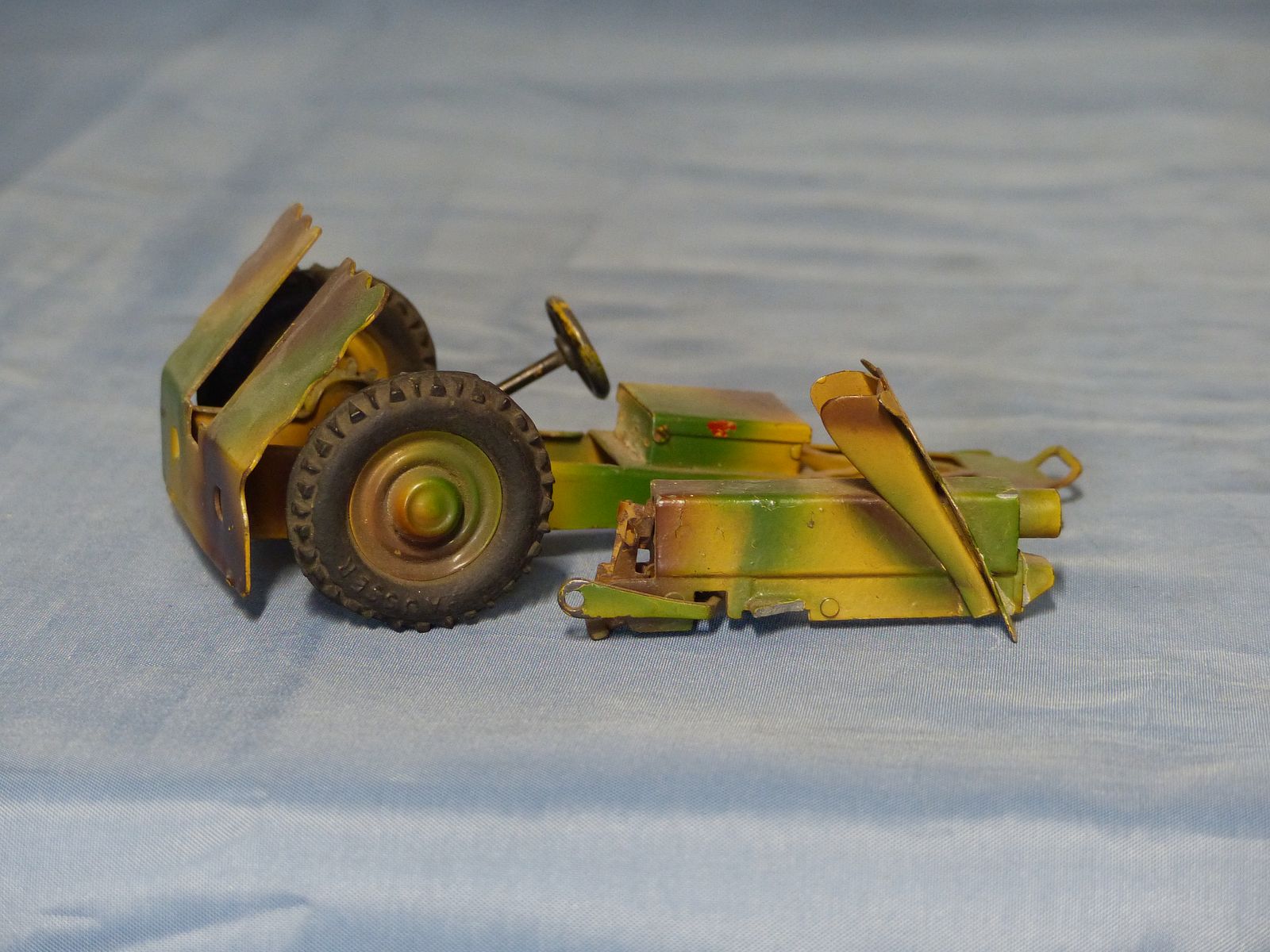 Blechspielzeug Hausser Elastolin Mörser Wehrmacht WK II WK 2 um 1937