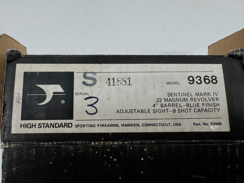 HIGH STANDARD Mod. Sentinel Mark IV - Waffen Friedrichs