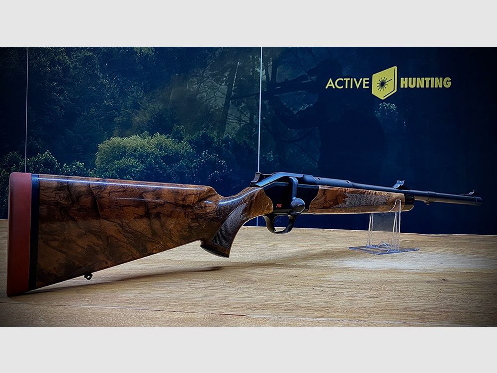 Blaser R8 Kilombero / HK 7 / Kal. .375 H. & H. Mag. / Offene Visierung / Kickstop / TRAUMWAFFE