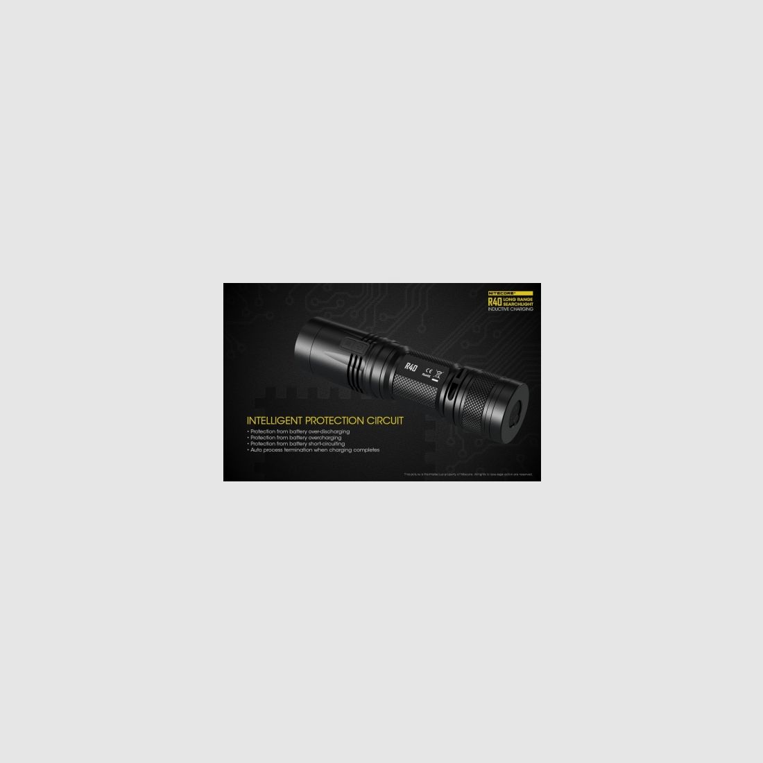 Nitecore R40 flashlight with charging station, 1000 lumens, image 19 of 30