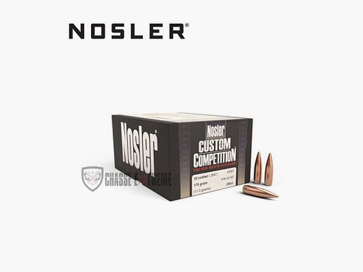 250 Proiettili NOSLER Cal.30 175gr Hpbt