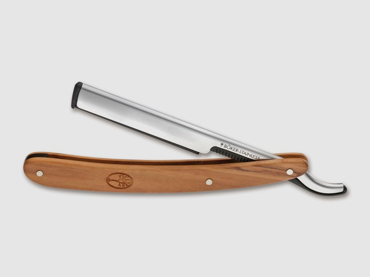 BKER Manufaktur Solingen Rasierklingen-Messer Olive