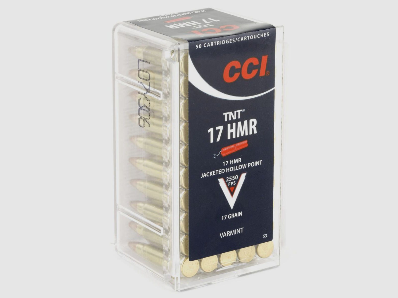 CCI TNT .17 HMR 17GR HP 50 cartucce