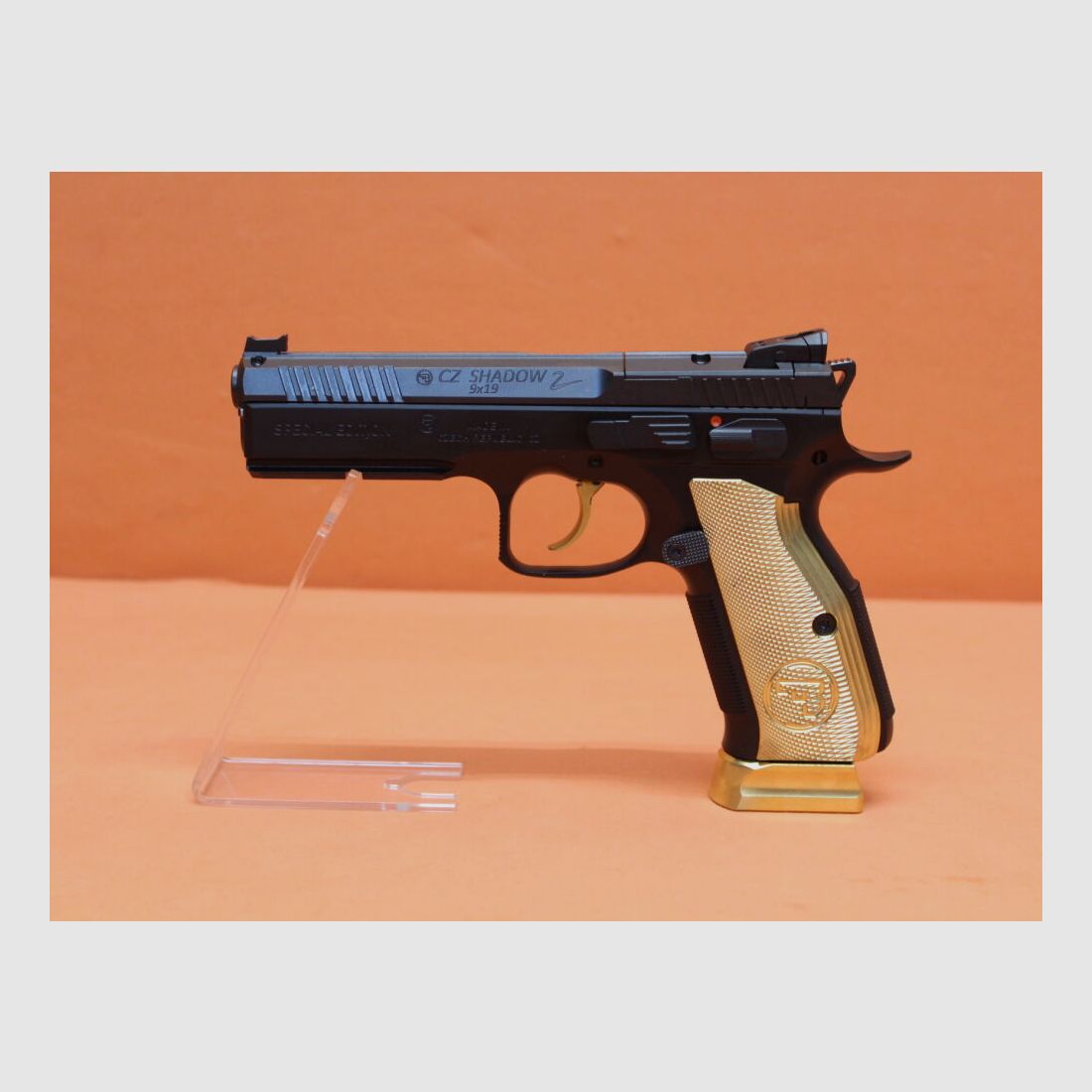 CZUB Ha.Pistola 9mmLuger CZUB CZ SHADOW2 OR Optics Ready Golddigger 122mm Canne/ per Red Dot Sight CZ75, immagine 1 di 7