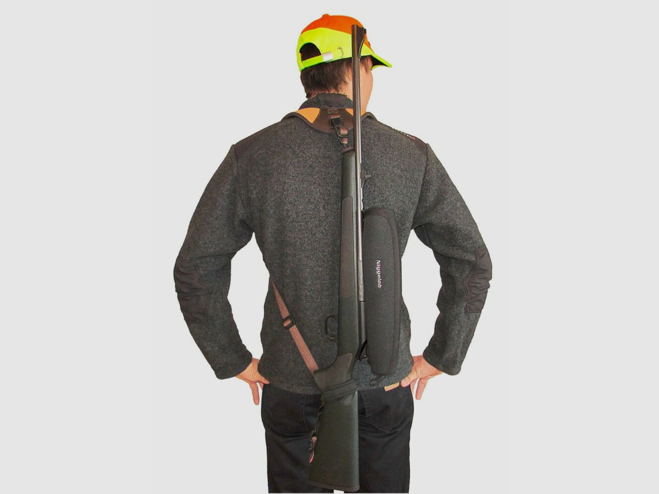 Niggeloh Cinghia per fucile Neoprene / Nero Cinghia per fucile