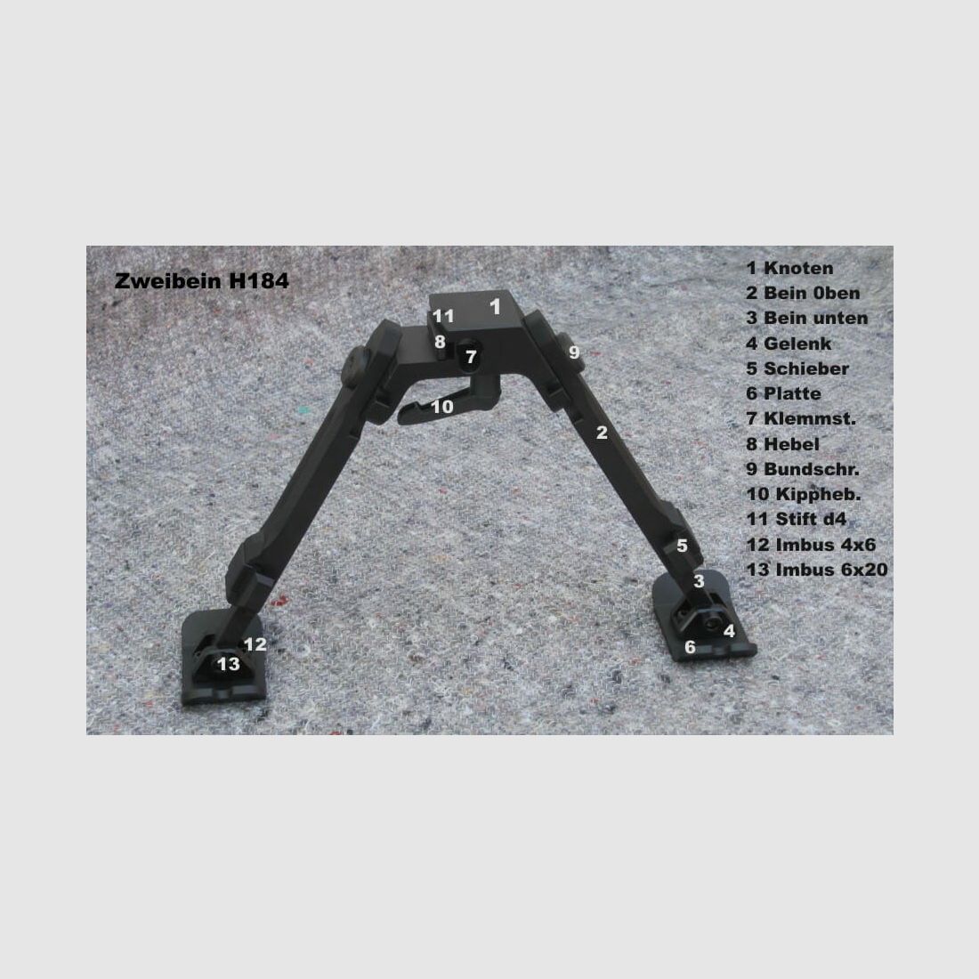 Fortmeier Zweibein, instalacja o 12:00