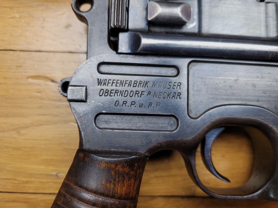 Seltener Mauser C96 Pistol, Modell 1930 – Mauser-Fertigung für die Chinesische Revolution – Original Mauser Schaft-Holster – 10 Schuss im Kaliber 7,63 Mauser – Wunderschönes Stück!, Bild 9 von 22
