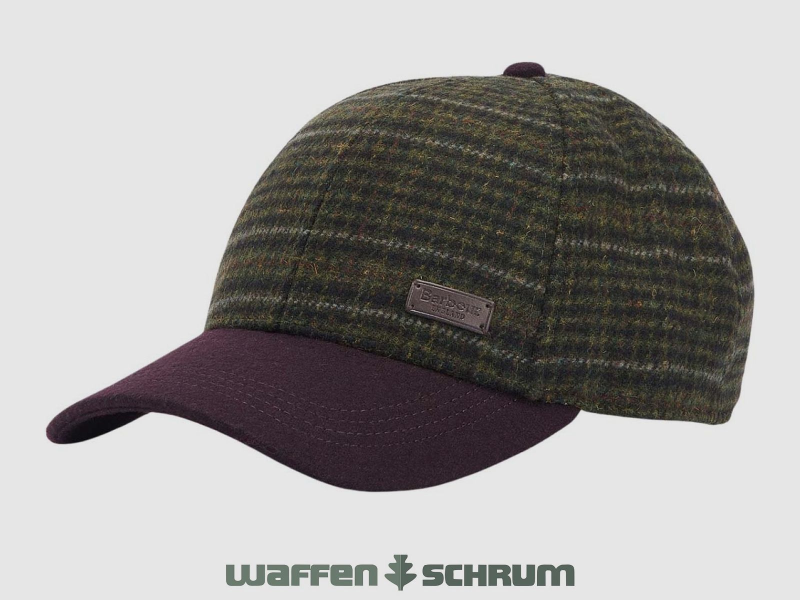 Barbour Cap Clyde Brown/ Olive plaid