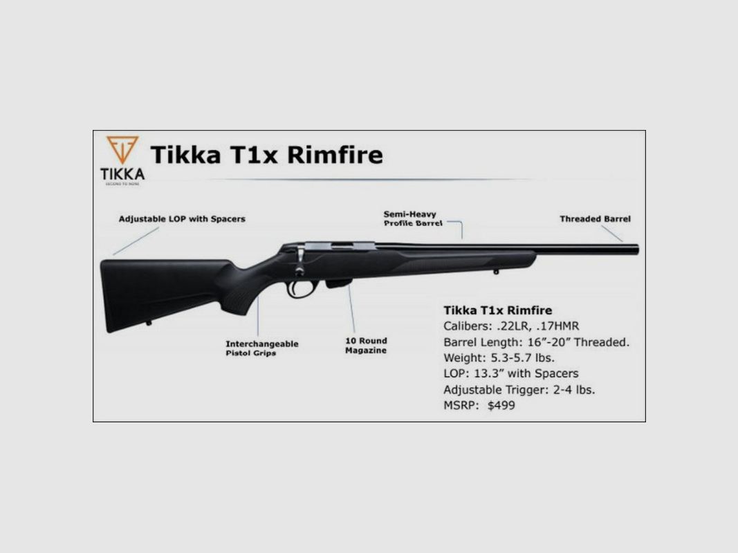 TIKKA FUSIL T1X MY22 22LR, image 3 sur 4