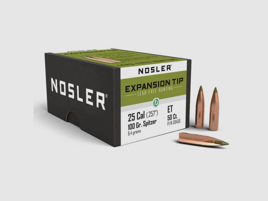 NOSLER E-TIP BLEIFREIE JAGDGESCHOSSE - .25 - 100gr.