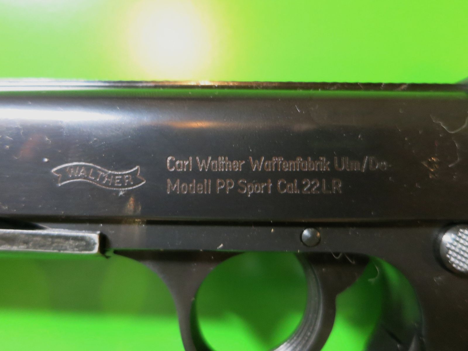 Sport pistol Walther PP Sport, caliber .22lr, barrel weight, 5" barrel #46-