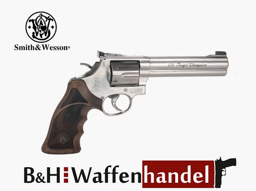 Neuwaffe, auf Lager: S&W 686 Target Champion 6" .357 Magnum Revolver Stainless matt Smith & Wesson