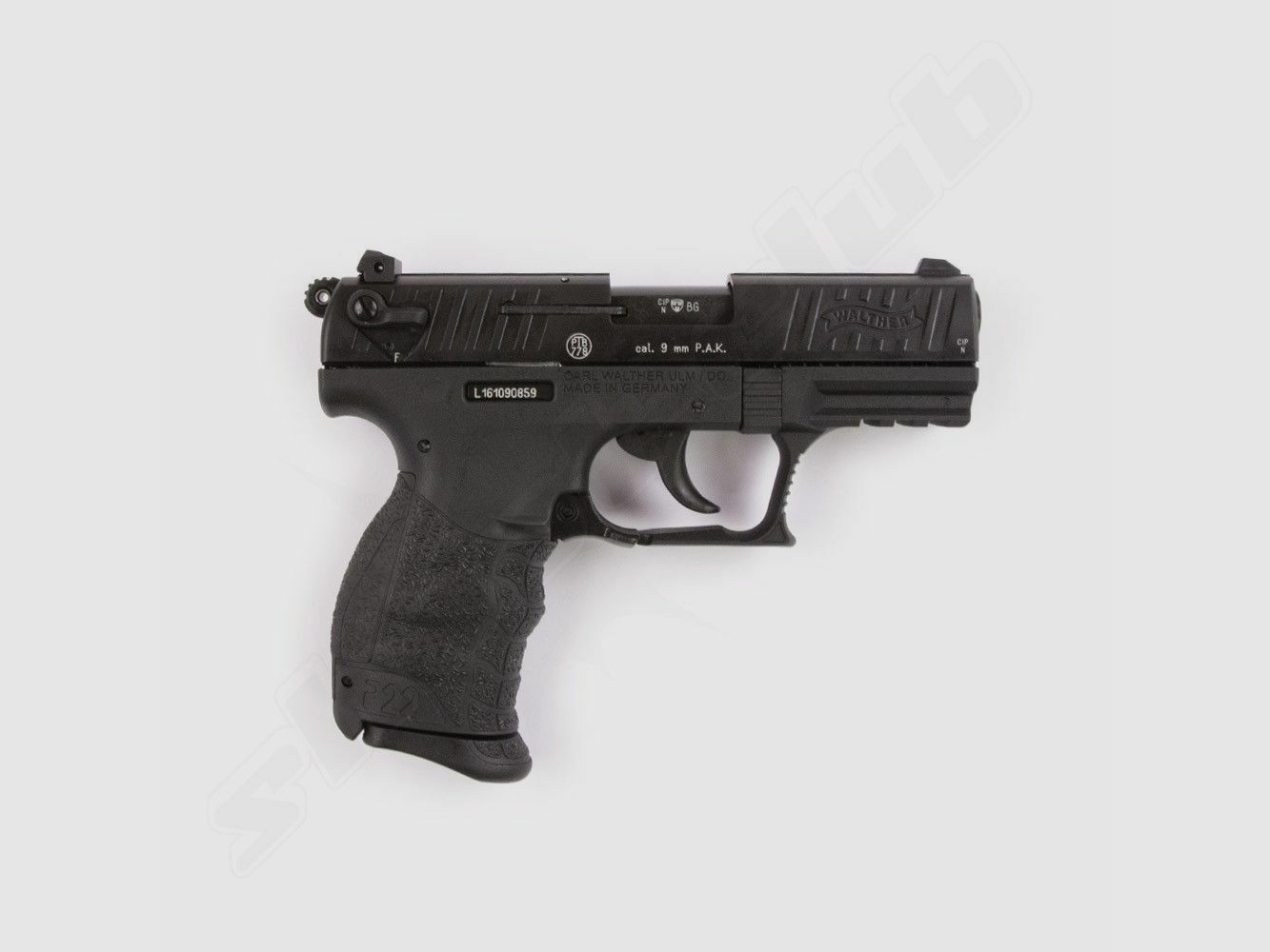 Walther P22Q pistolet d'alarme 9 mm P.A.K. brunie