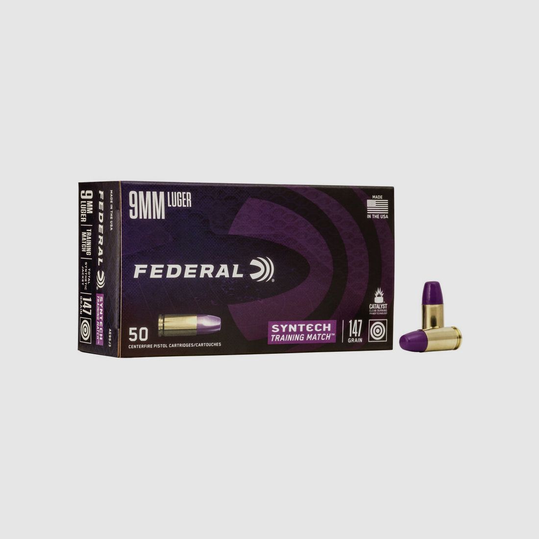 Federal Syntech Training Match 9mm Luger 147GR SJFN 50 cartouches