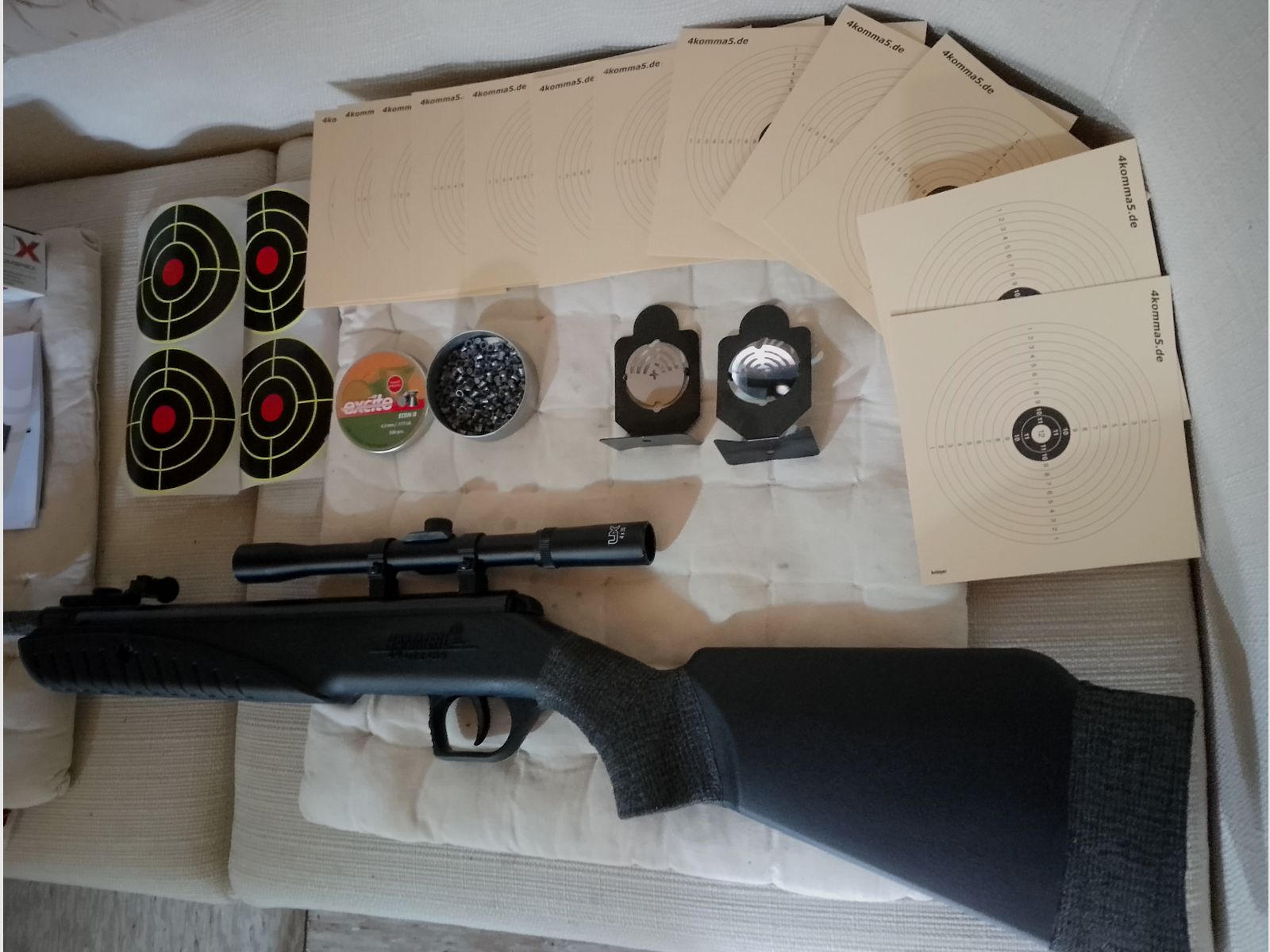 carabine à air Hämmerli Firefox 500 à chargement par basculement 4,5mm .177 + accessoires cibles figurines diabolos set