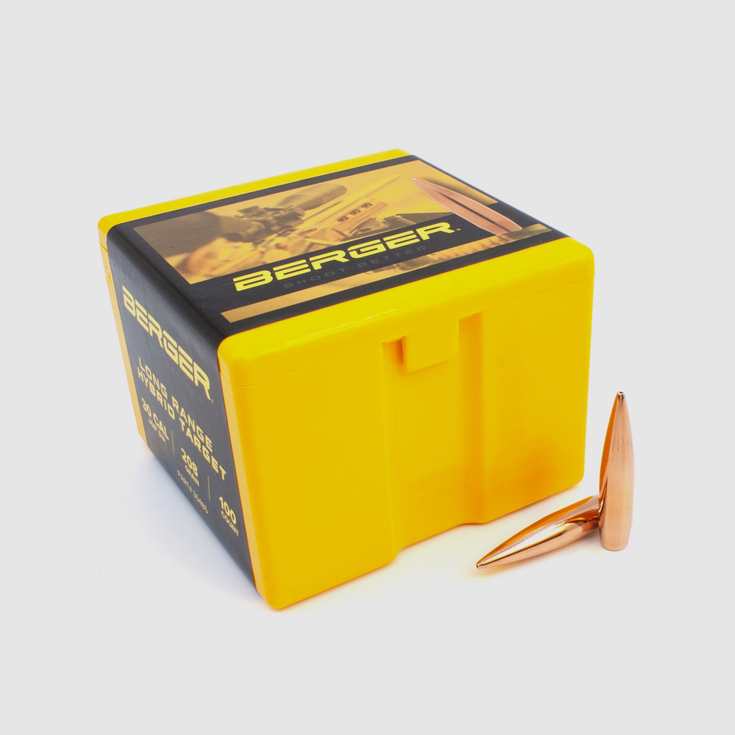 Proiettile Berger .30 LR Hybrid Target 208GR 100 Pezzi