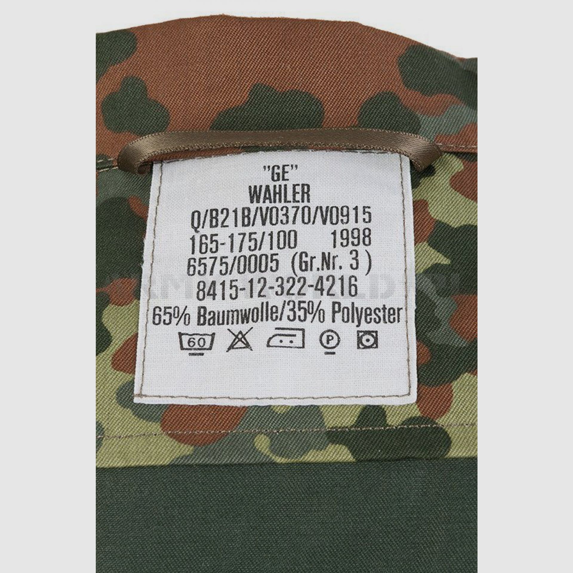 Veste militaire Flecktarn Bundeswehr originale démobilisée, image 4 sur 4