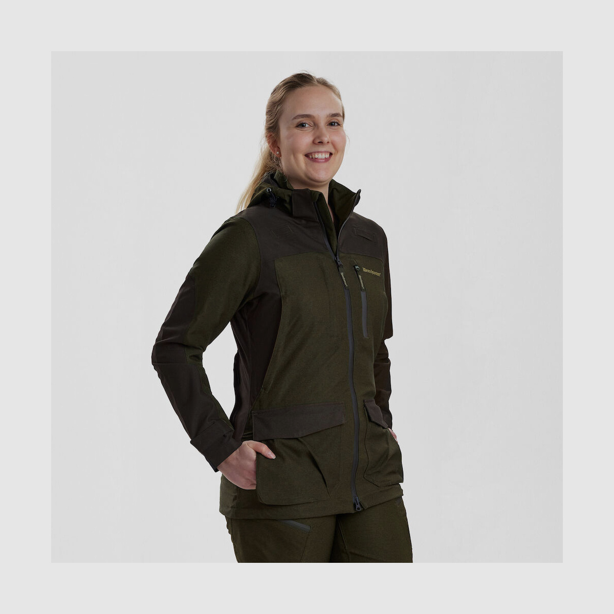 DEERHUNTER Lady Chasse Jacke Olive Night Melange