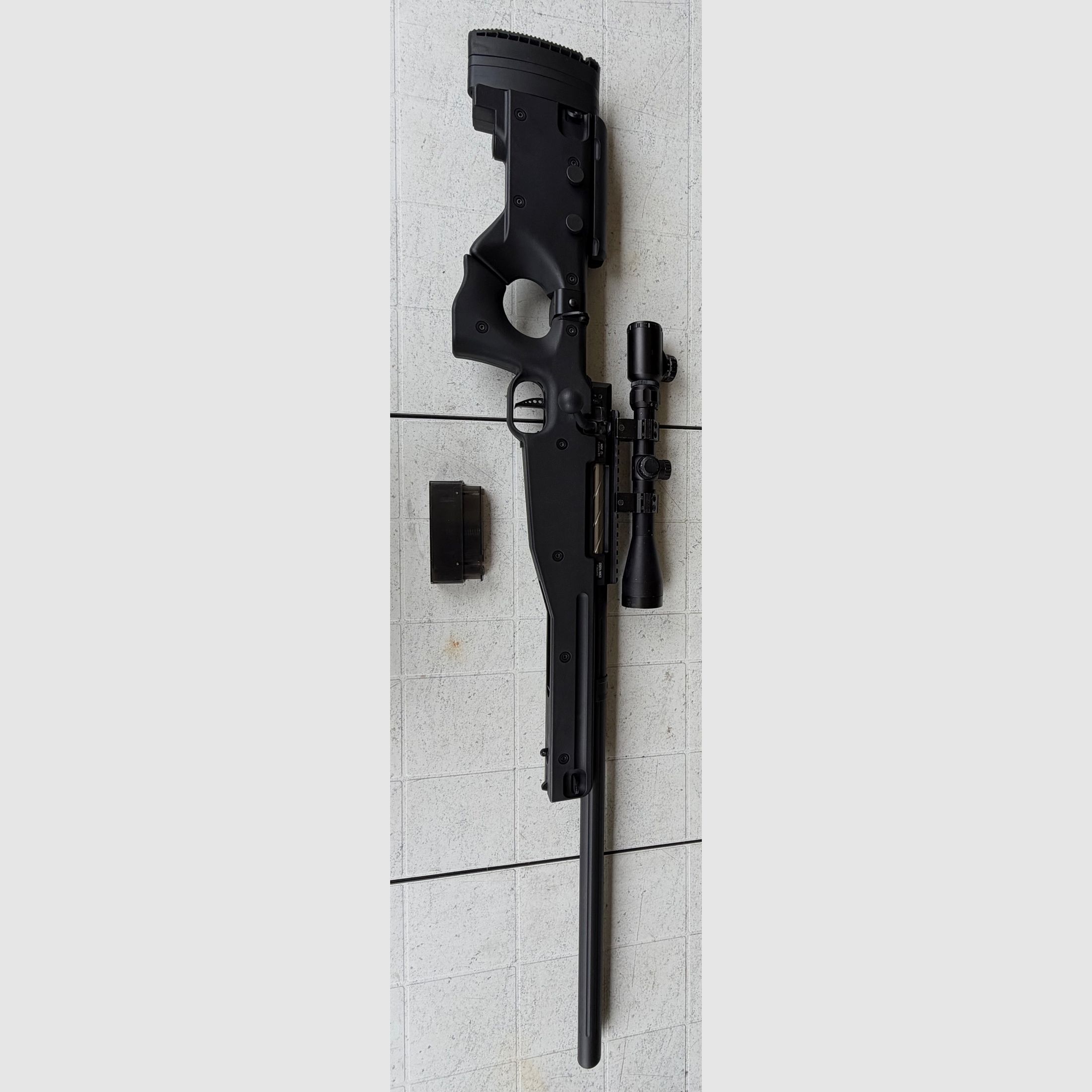 Airsoft Sniper Scharfschützengewehr Novritsch SSG 96 MK 2 mit Zielfernrohr und Montage , Bild 1 von 4