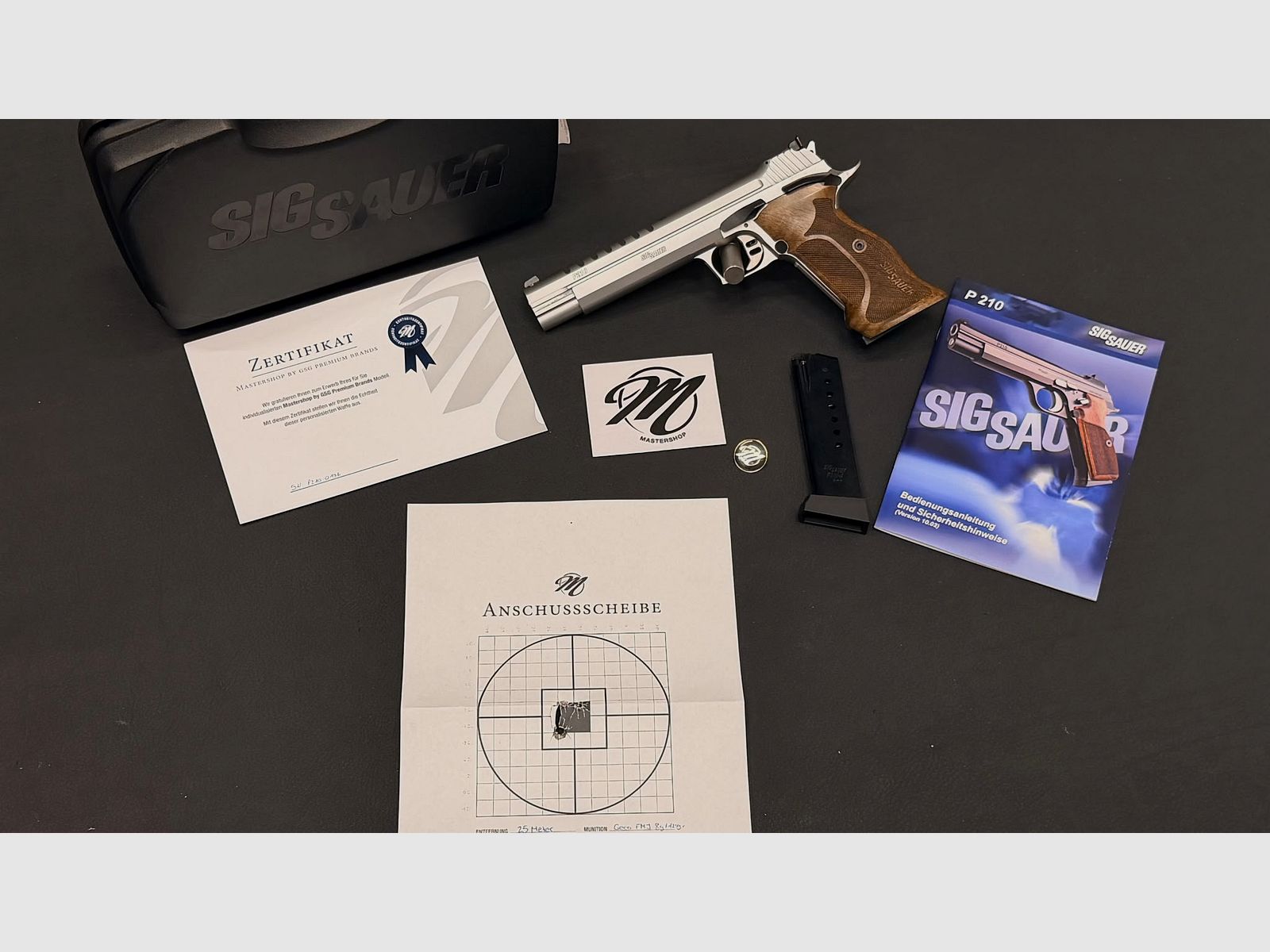 SIG SAUER P210 Skeleton Silver 6" | GSG Mastershop | 9mm Luger | Limitato | pistola semiautomatica, immagine 11 di 11