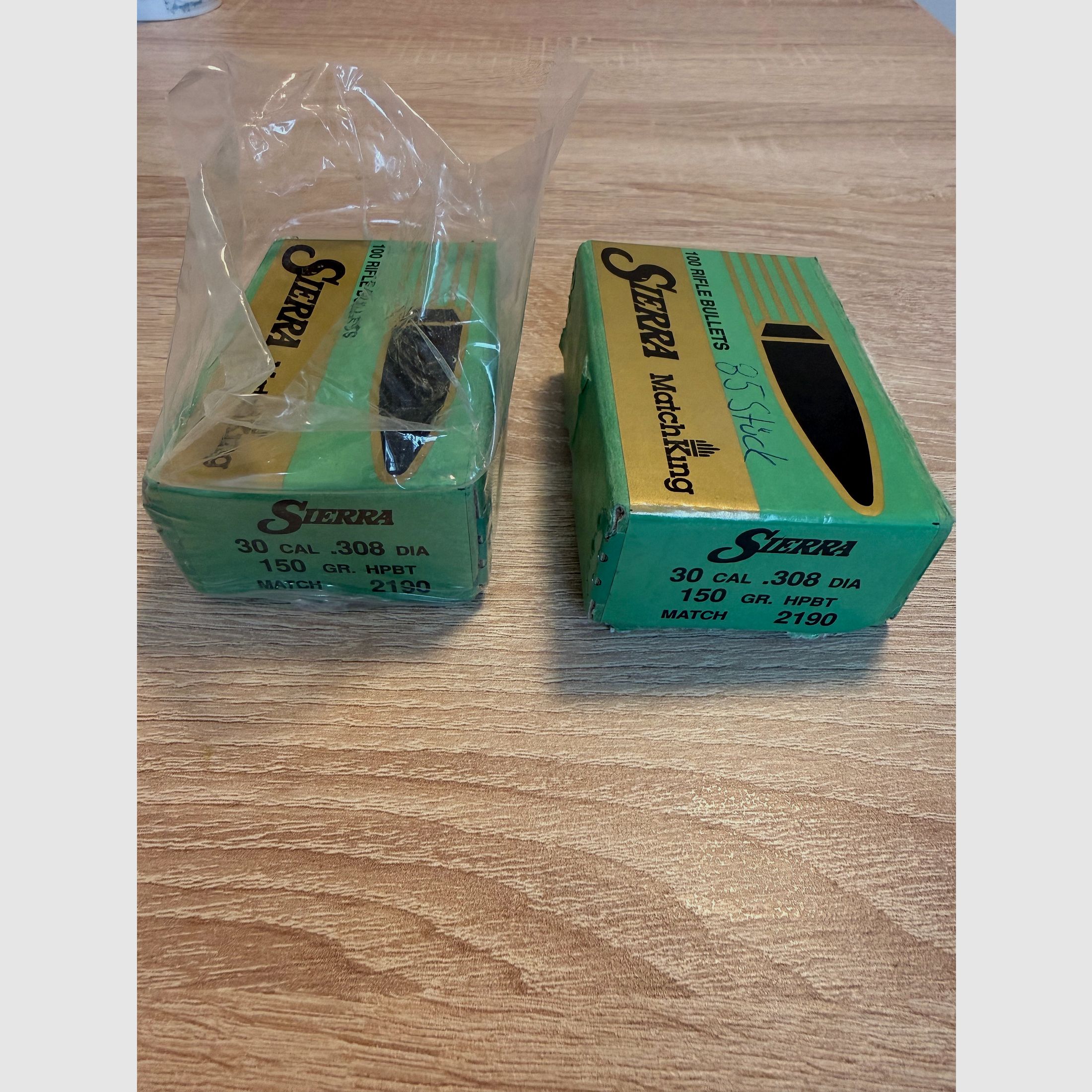 SIERRA MATCHKING .30/.308, 150GR, HPBT/    185 pieces