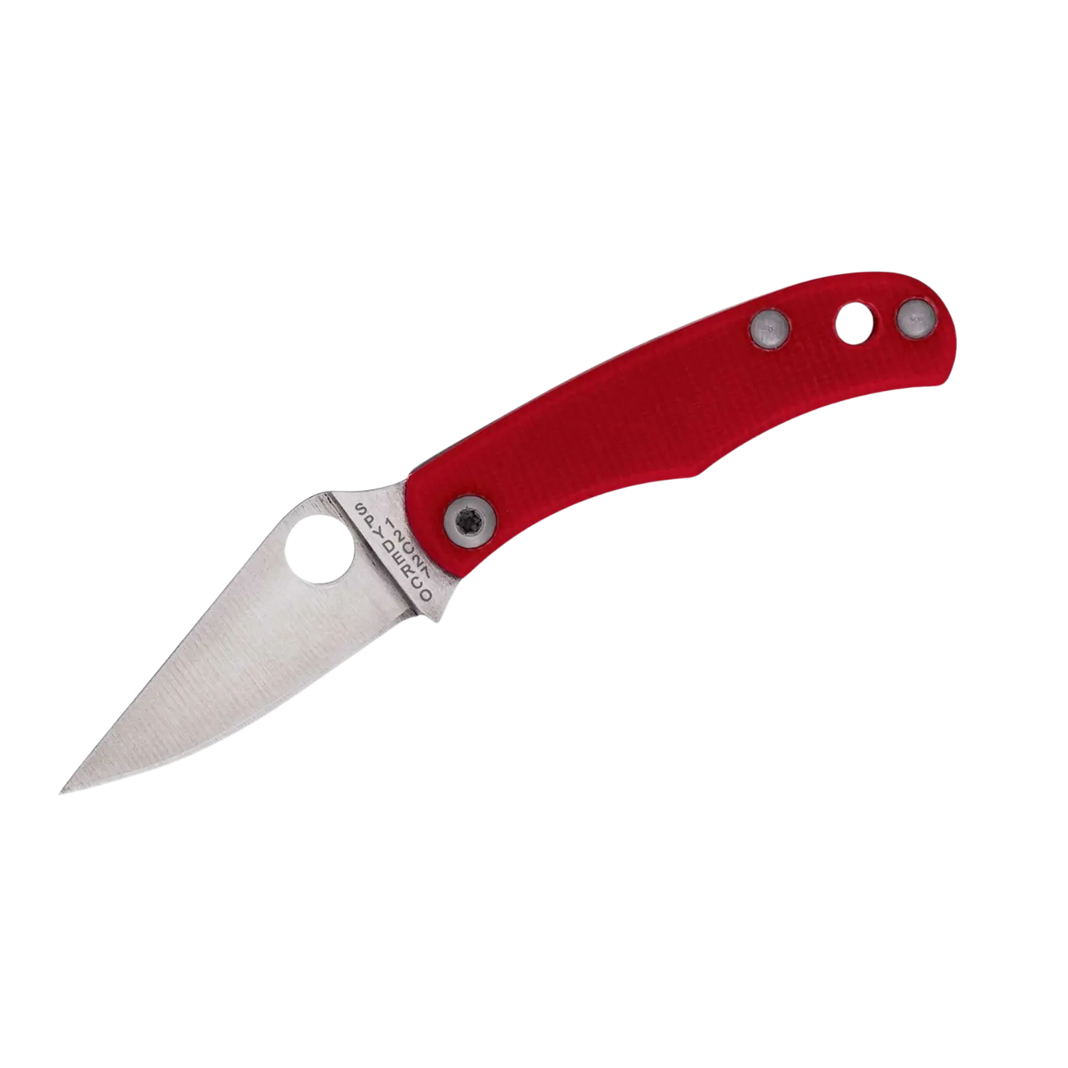 Spyderco Bug G10 Red PlainEdge Slipjoint-Messer