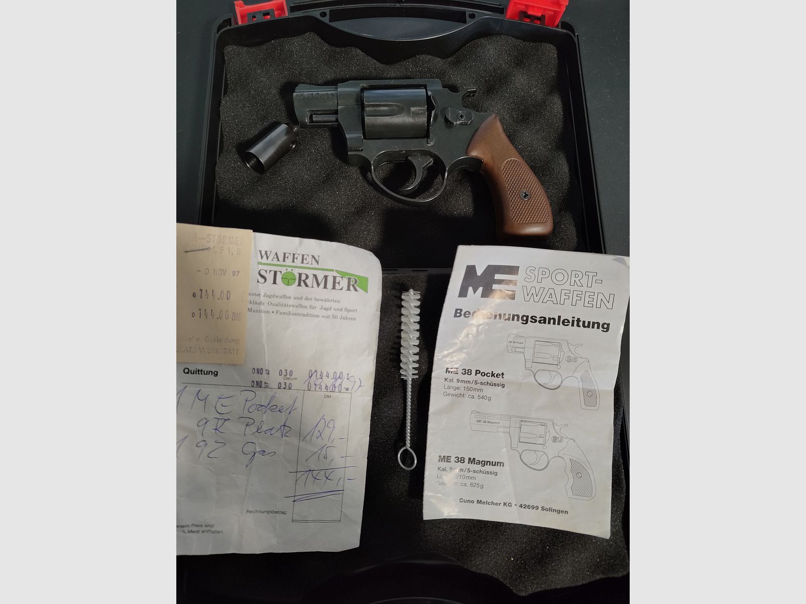 Melcher ME 38 Pocket Revolver 9 mm R.K. 1996 Schreckschuss 