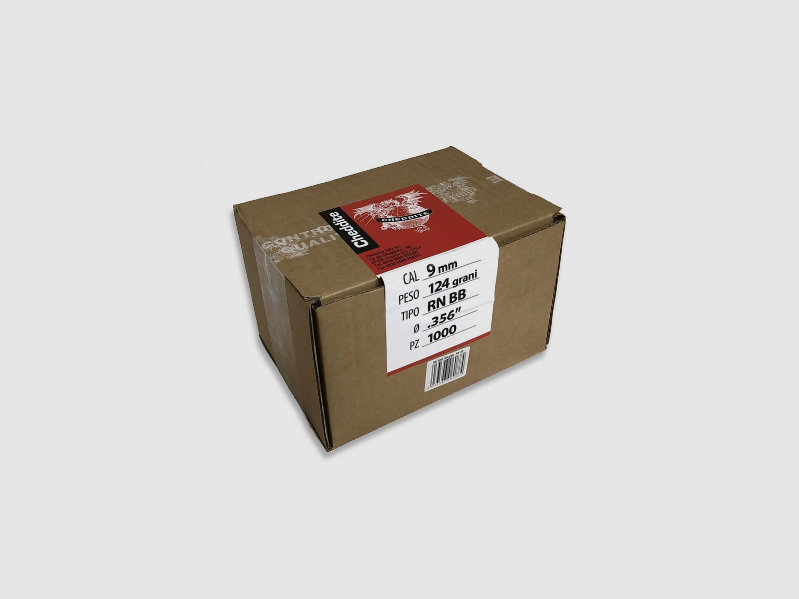 Geschosse Kal. 9x21 124gr RN BB 3.56 1000St.