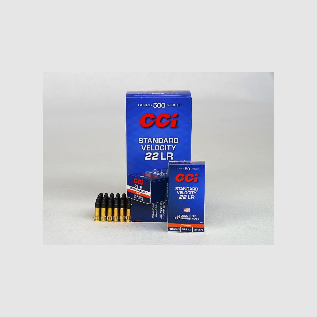 CCi Standard Velocity .22 lfb, 40grs 1 paquet (500 coups à 0,118 €*)