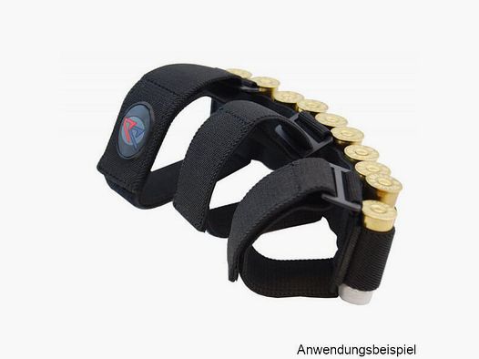 DAA forearm cartridge holder for shotgun ammunition