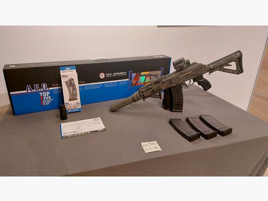 G&G Armament RK74 CQB AEG with E. T. U. including accessories