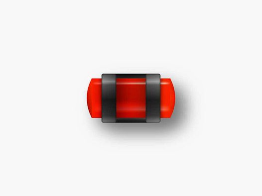 GUIDON FLUO ROUGE AJOURE M3 D4 L9