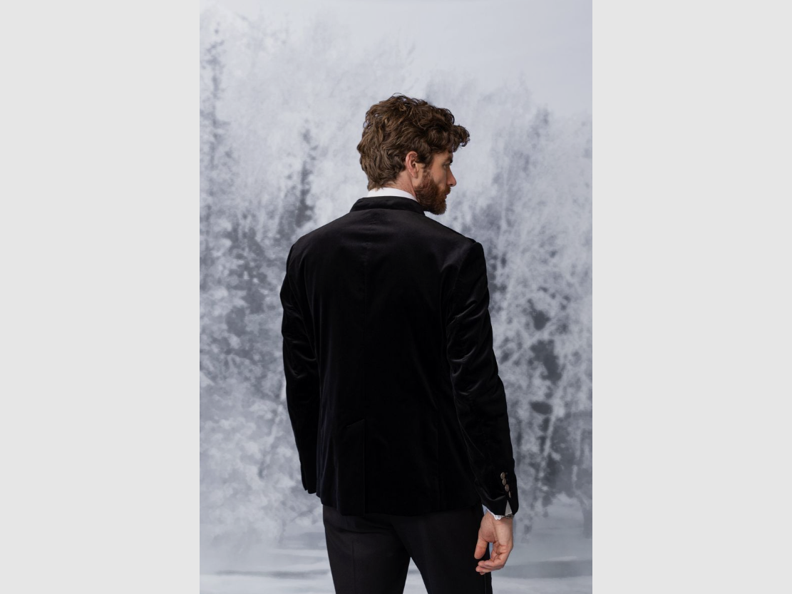 Habsburg Velvet Jacket Konrad in Black, image 2 of 4