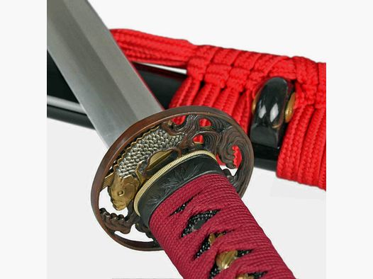 Katana Nishikigoi Miecz samurajski stalowa klinga z wysokiej jakości stali węglowej, bardzo ostra!