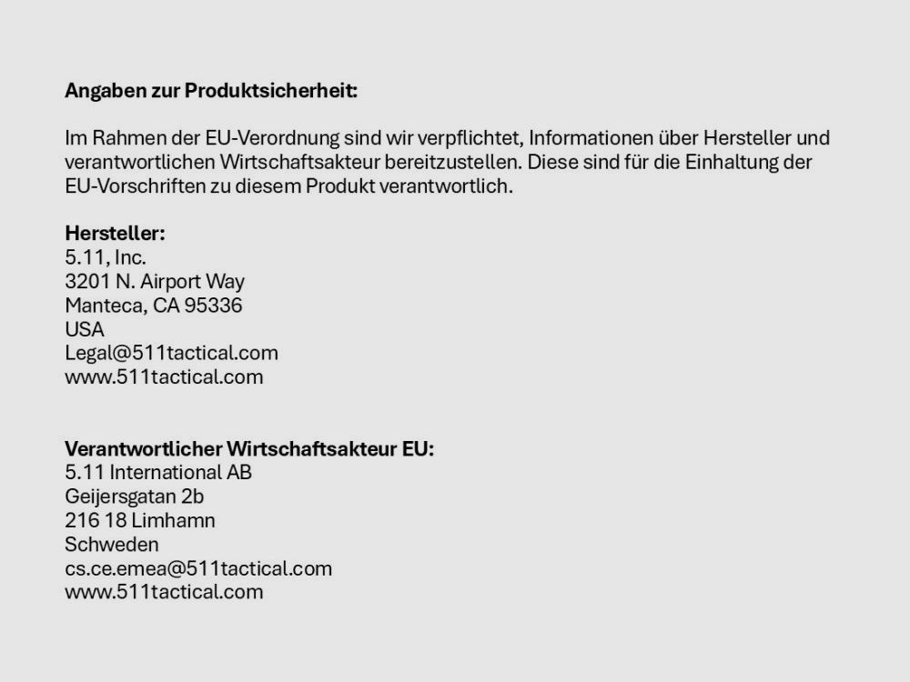 5.11 5.11 VTAC Brokos Belt (58642) 019 Black Größe S-M Gürtel zum Anbringen von Holstern, Taschen etc.