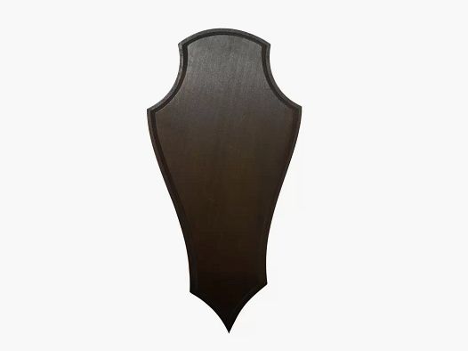 Matte Trophäenplatte für Rehbock 10 × 20 cm