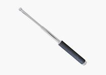 Teleskopschlagstock mit Schaumstoffgriff, Silber - 21''