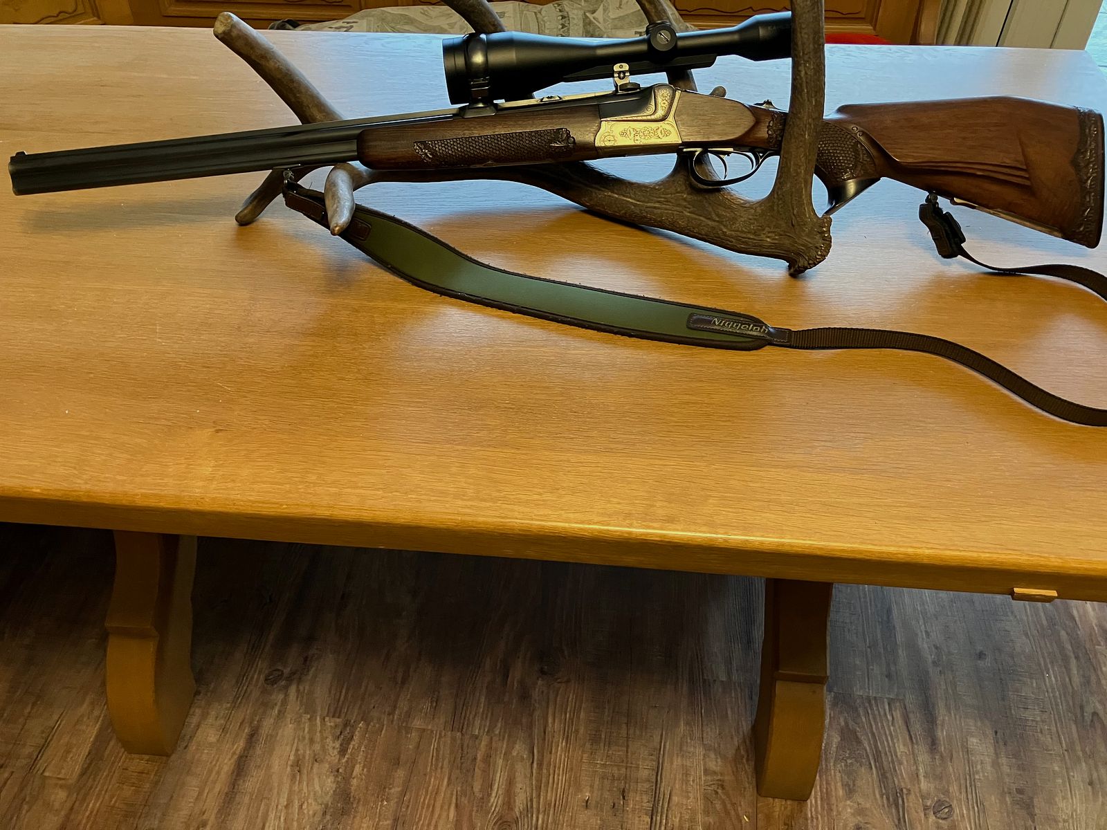 KRIEGHOFF TECK Bockbüchsflinte cal 30.06 + 20/76, mit ZF Kahles 8 x 56 Absehen 4 mit Leuchtpunkt, Schaftmagazin, sehr guter Zustand!