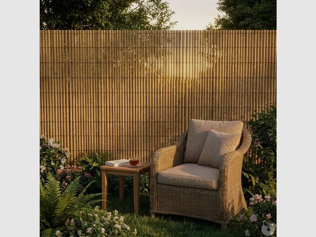 Canisse en bambou fendu 5 × 1,95 m – brise-vue naturel, image 4 sur 15