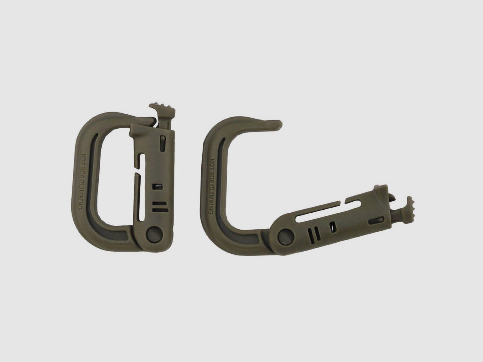 D Karabiner Molle, 2stk. - Coyote Tan