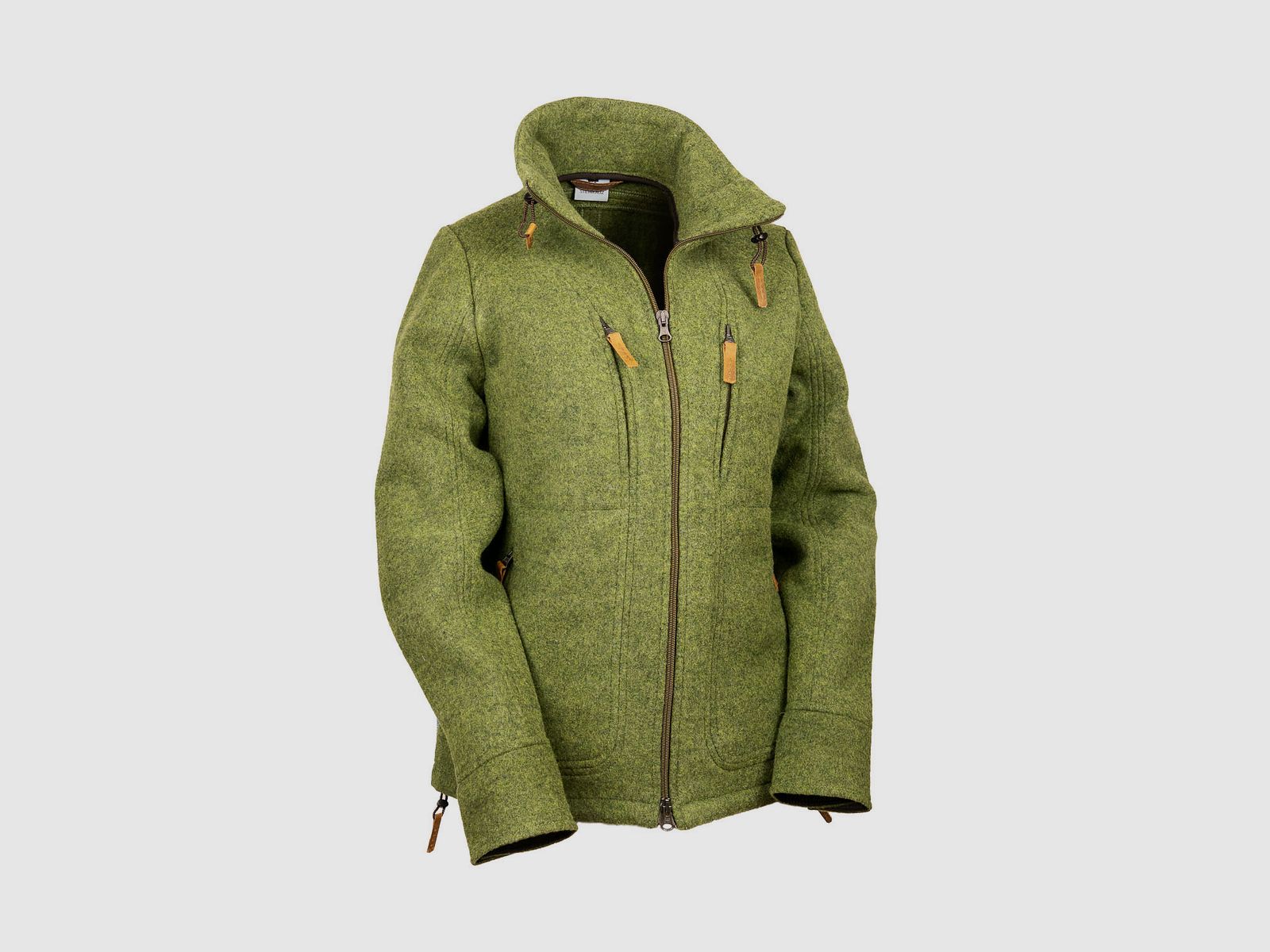 Lodenfleecejacke "Kragenwally" Mod. 2023, Flechte