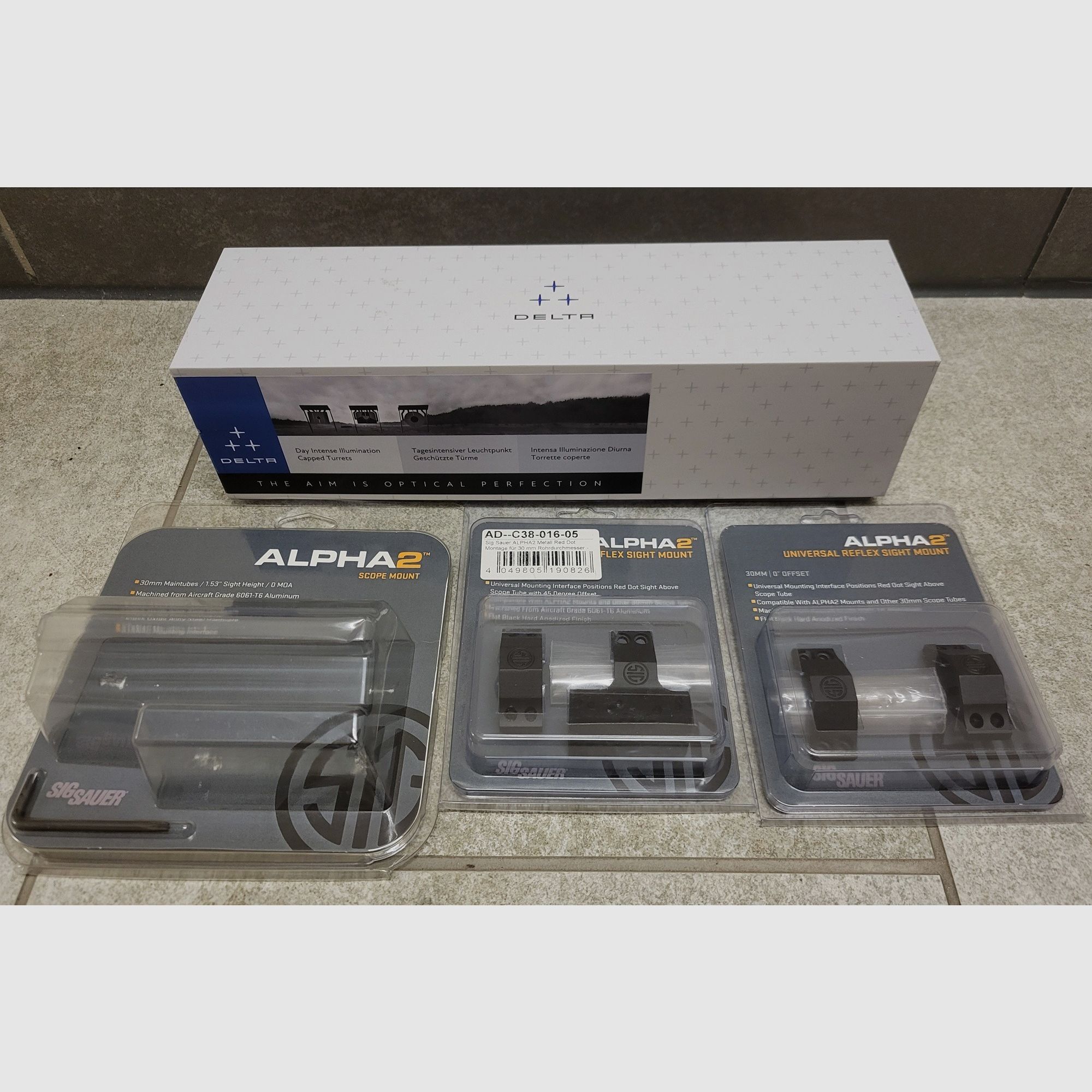 Delta Stryker HD 1-6x24 SFP DSMR LPVO Zielfernrohr mit Montage