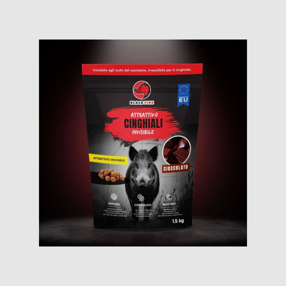 Attraktant für Wildschweine Black Fire INVISIBLE - Schokolade