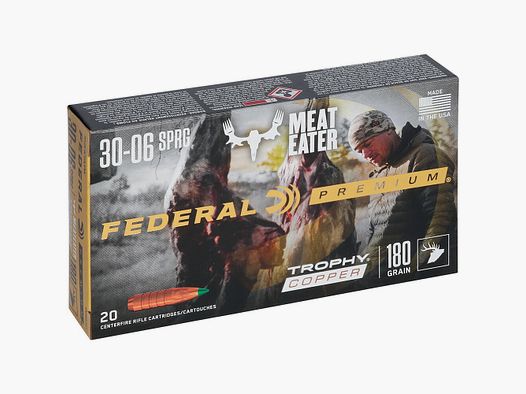 Federal Ammunition .30-06 Spr. Trophy Copper lead-free 11.7g/180grs.