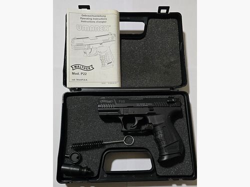 Walther P22 Classic old model 9mm PAK blank firing