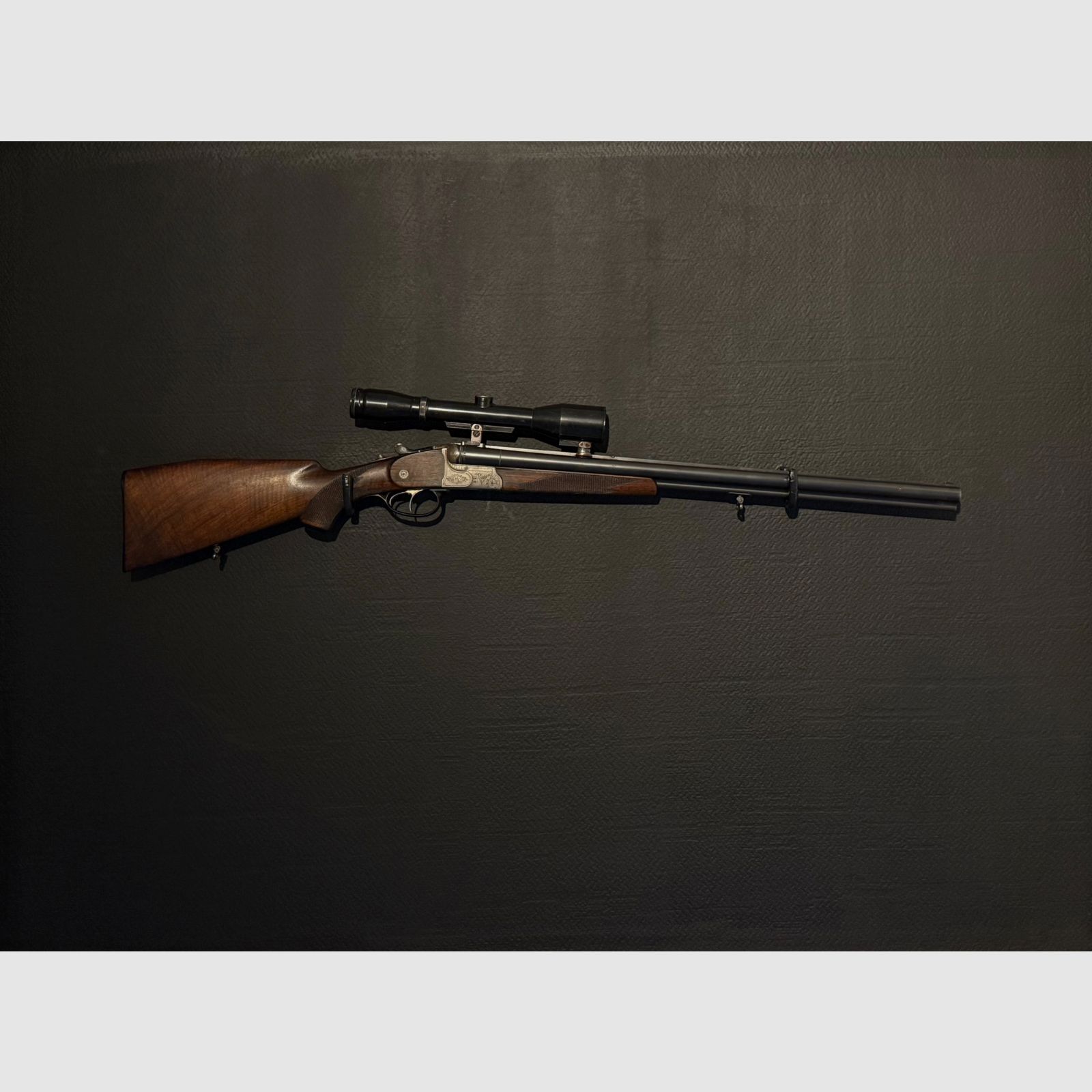 Krieghoff drilling calibro 16/70 e 7x57R con canna inserita in .22 Hornet
